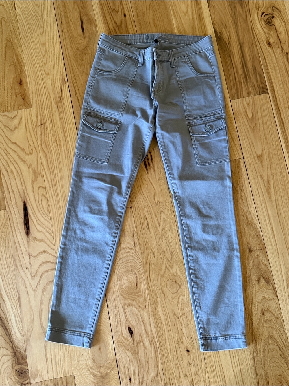 Kut Slim Cargo Pocket Pants - gray